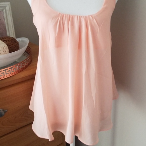 Tobi peach flowy tank top - Picture 3 of 7